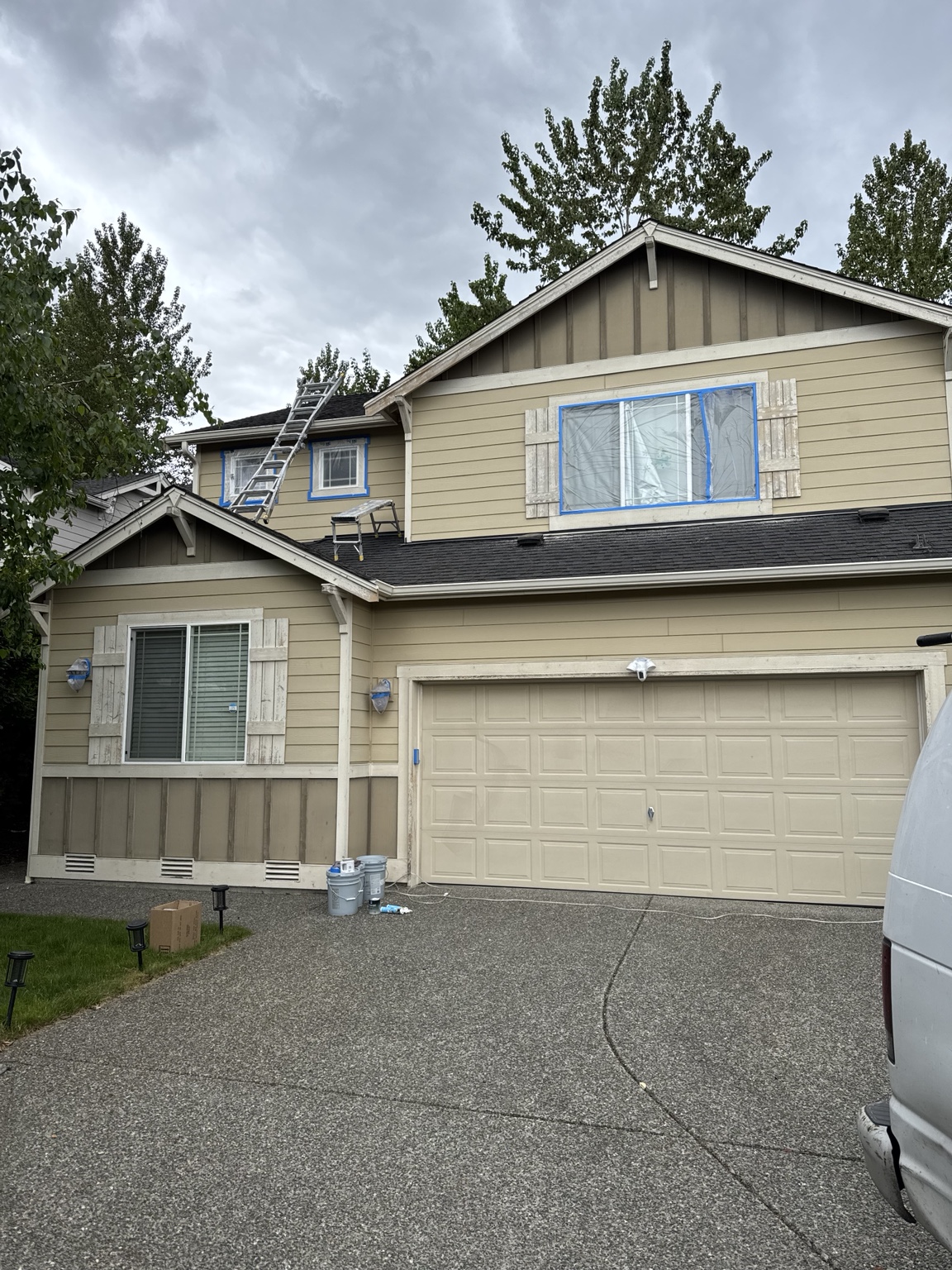 Exterior before painting