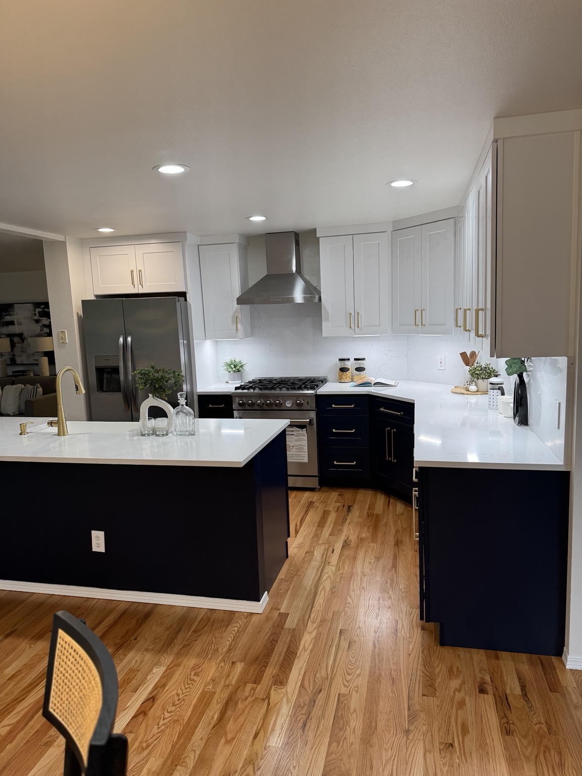 Kitchen cabinet painting project by MGM Services Paint